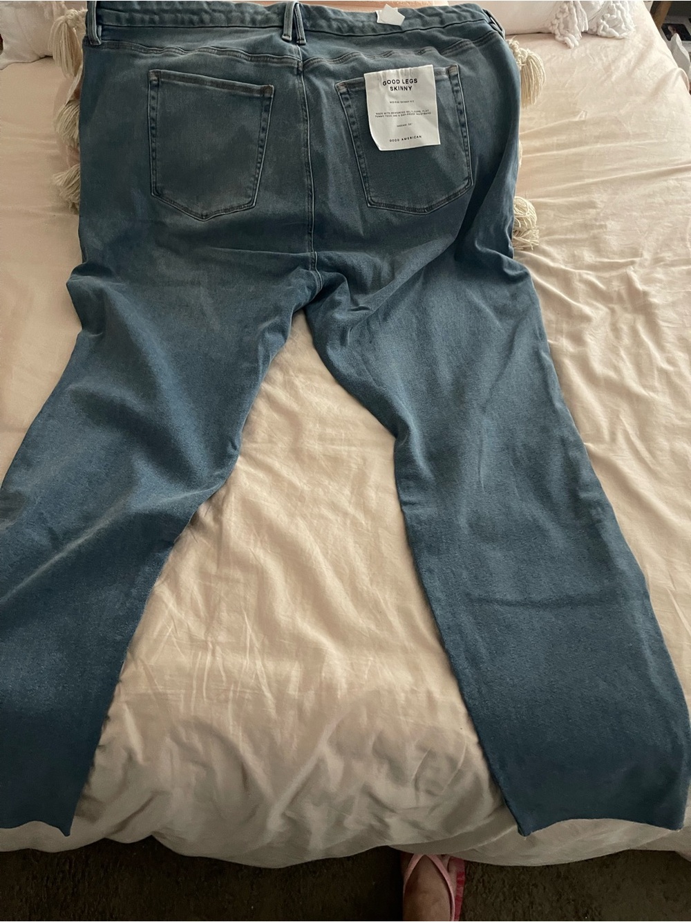 Good American Women's Skinny Jeans in Washed Blue